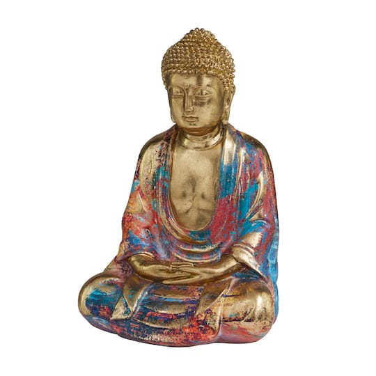 Novogratz 9&#x22; Multicolored Buddha Sculpture